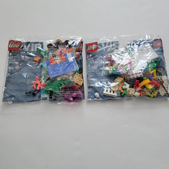 LEGO 40606 Spring VIP Add on Pack + 40607 Summer VIP Add-On pack polybags, new - Picture 2 of 7